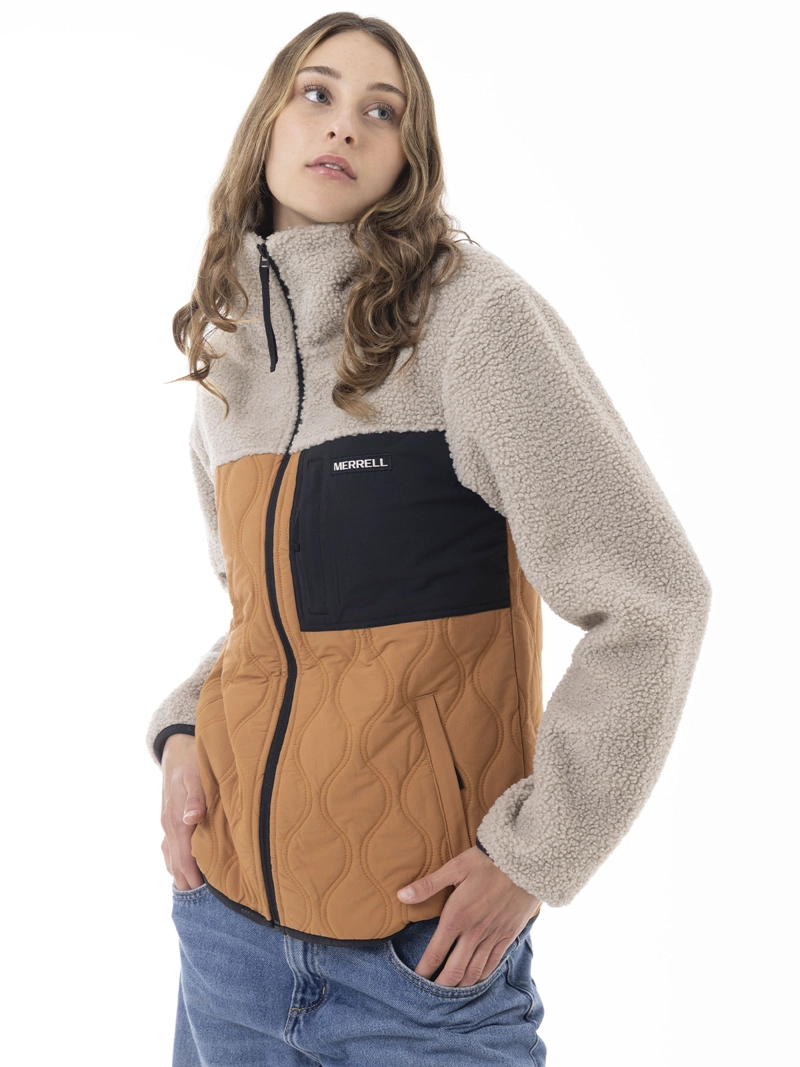 POLAR MUJER RIDGELINE SHERPA NARANJO MERRELL - 2