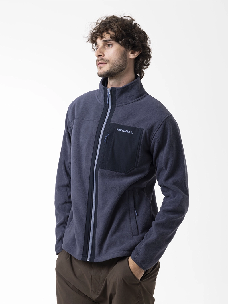 POLAR HOMBRE THERMAL CORE FULL ZIPPER AZUL MERRELL - 4