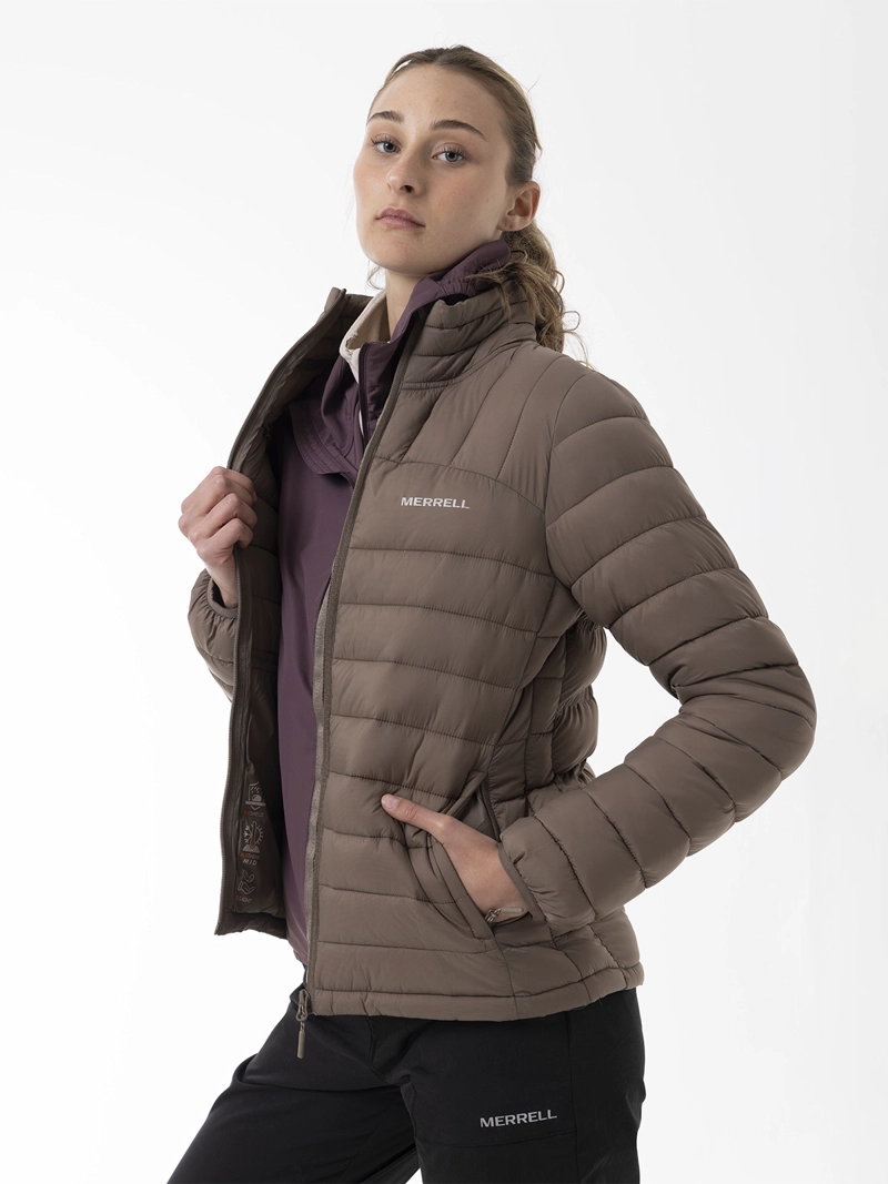PARKA MUJER CORE QUILTED CAFE  MERRELL - 2