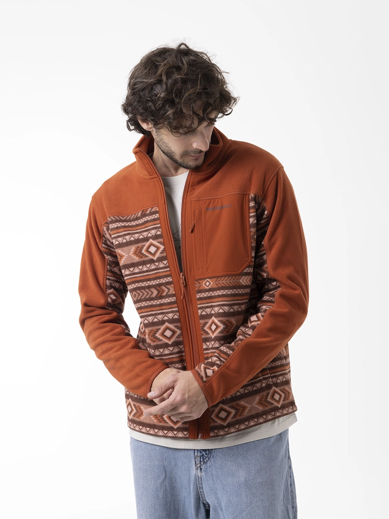 POLAR HOMBRE THERMAL CORE FULL ZIPPER NARANJO MERRELL - 4