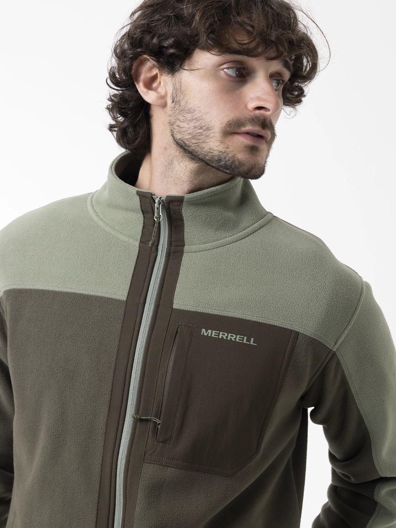POLAR HOMBRE THERMAL CORE FULL ZIPPER VERDE MERRELL - 5