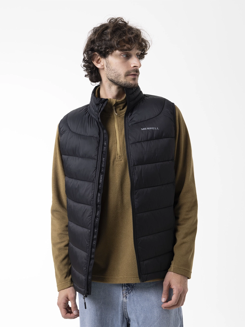 PARKA SIN MANGAS HOMBRE CORE QUILTED VEST NEGRO MERRELL - 1