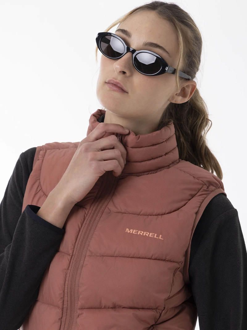 PARKA SIN MANGAS MUJER CORE QUILTED VEST ROSADO MERRELL - 4