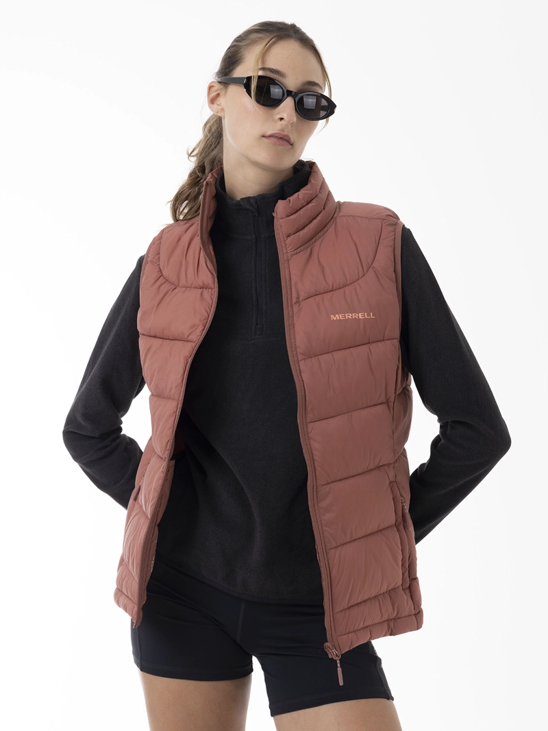 PARKA SIN MANGAS MUJER CORE QUILTED VEST ROSADO MERRELL - 5