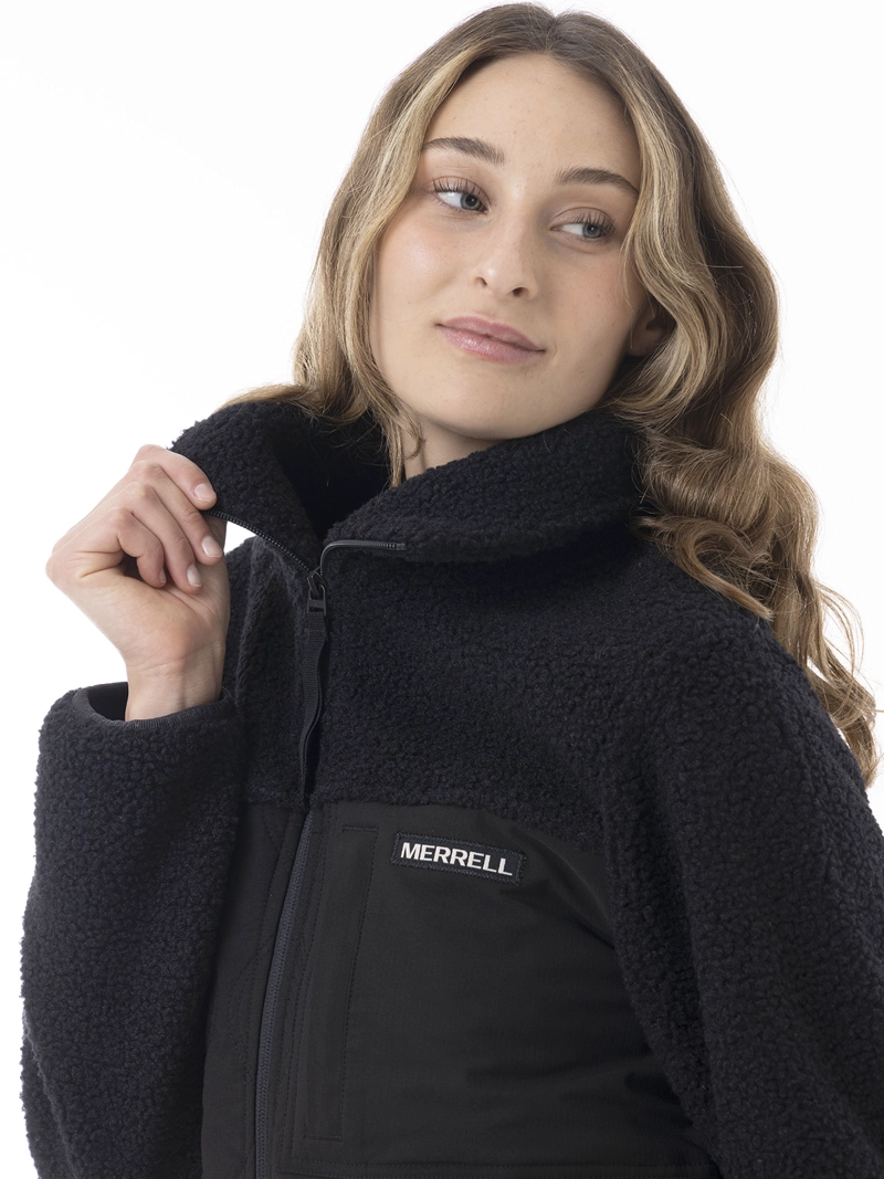 POLAR MUJER RIDGELINE SHERPA NEGRO MERRELL - 2