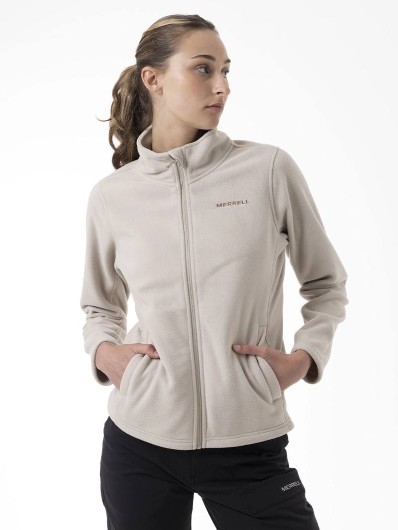 POLAR MUJER CORE FULL ZIPPER BEIGE MERRELL - 4