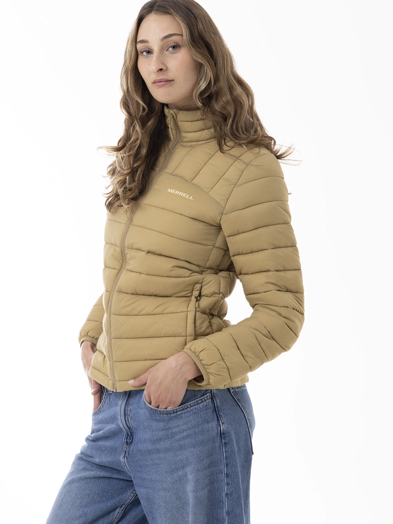 PARKA MUJER CORE QUILTED MOSTAZA MERRELL - 1