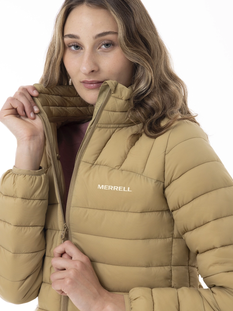 PARKA MUJER CORE QUILTED MOSTAZA MERRELL - 2
