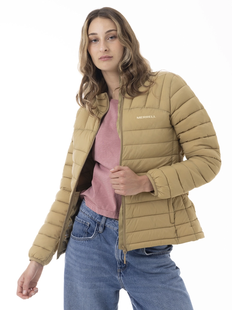 PARKA MUJER CORE QUILTED MOSTAZA MERRELL - 5