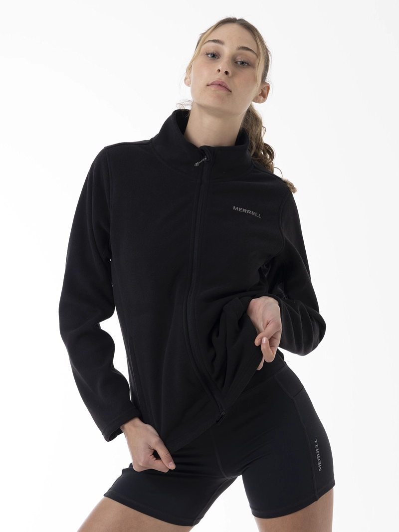 POLAR MUJER CORE FULL ZIPPER NEGRO MERRELL - 1