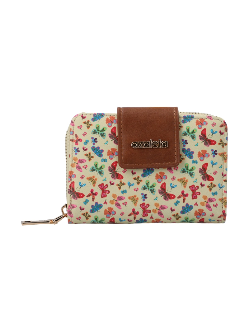 BILLETERA MUJER STRAP WALLET CREMA AZALEIA - 1