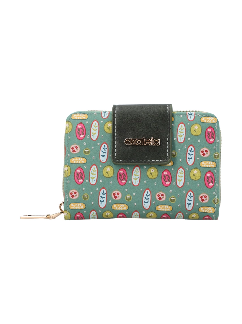 BILLETERA MUJER STRAP WALLET VERDE CLARO AZALEIA - 1