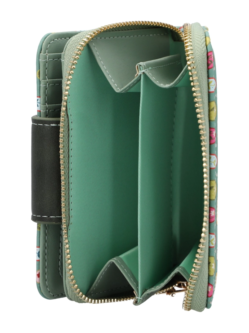BILLETERA MUJER STRAP WALLET VERDE CLARO AZALEIA - 3