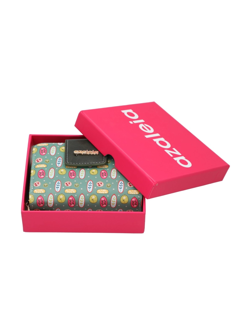 BILLETERA MUJER STRAP WALLET VERDE CLARO AZALEIA - 4