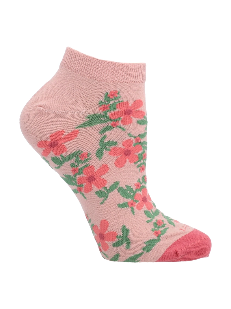 CALCETIN MUJER PED PETALOS ROSADO AZALEIA - 1