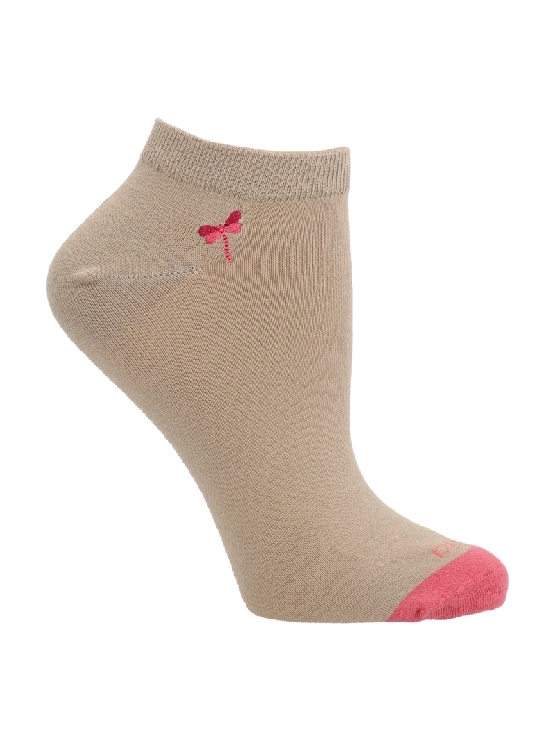 CALCETIN MUJER PED EMB LIBELU BEIGE AZALEIA - 1