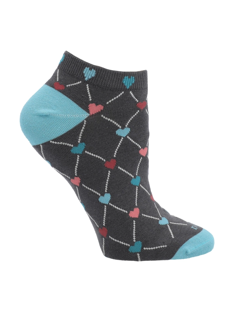 CALCETIN MUJER PED IN LOVE GRIS AZALEIA - 1