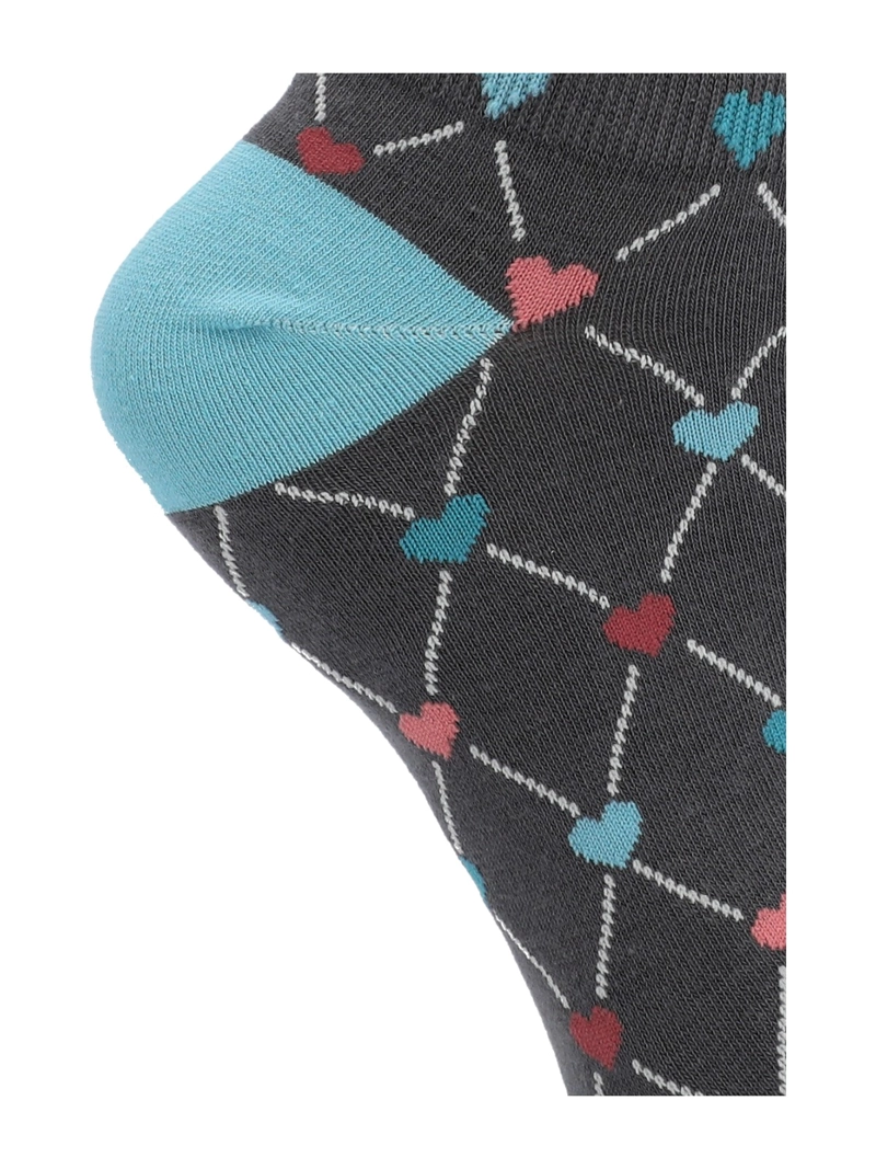 CALCETIN MUJER PED IN LOVE GRIS AZALEIA - 2