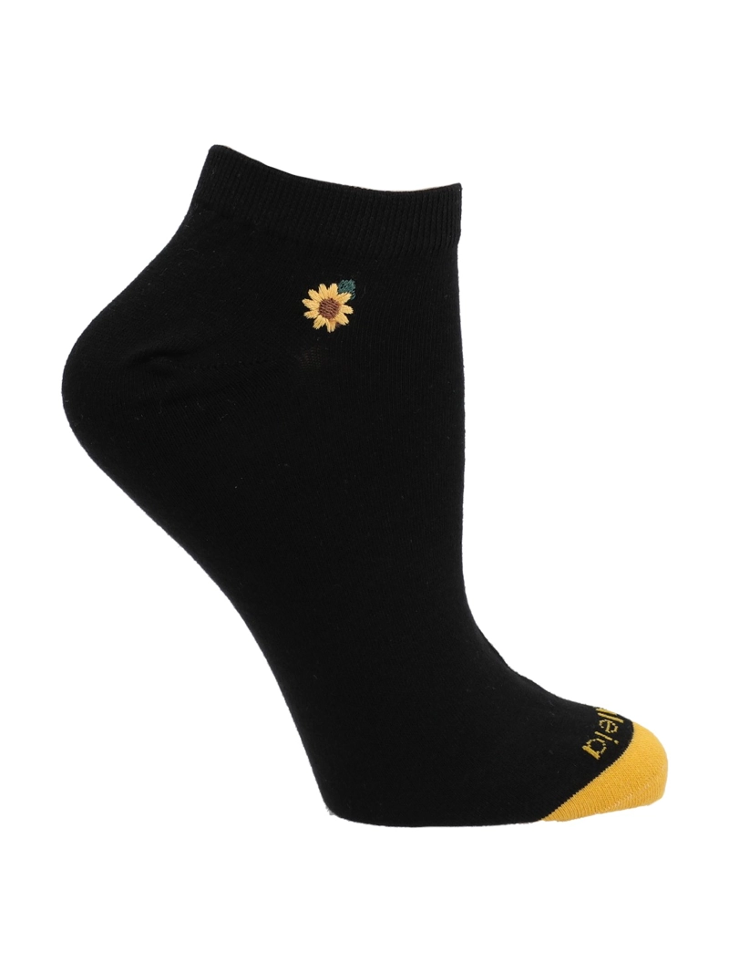 CALCETIN MUJER PED EMB GIRASO NEGRO AZALEIA - 1