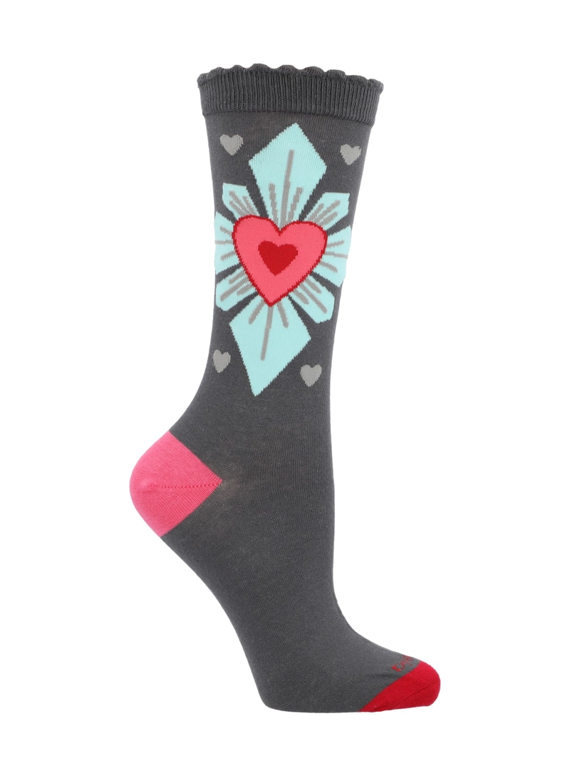 CALCETIN MUJER C ST CUORE GRIS AZALEIA - 1