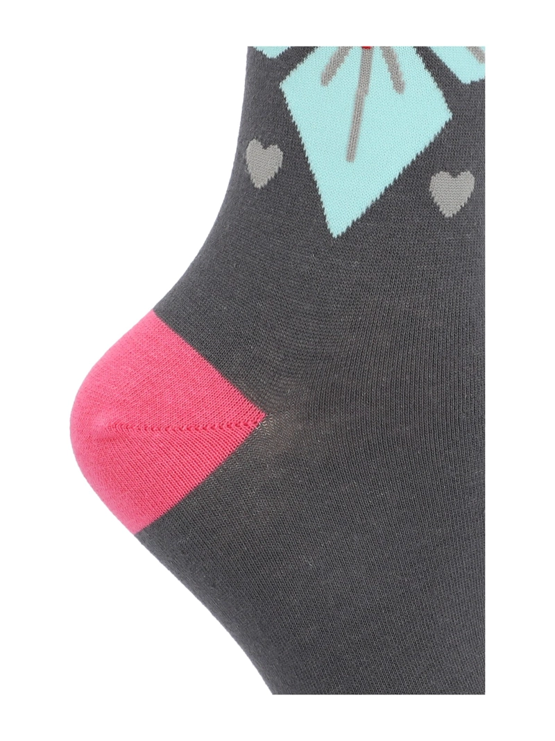 CALCETIN MUJER C ST CUORE GRIS AZALEIA - 2