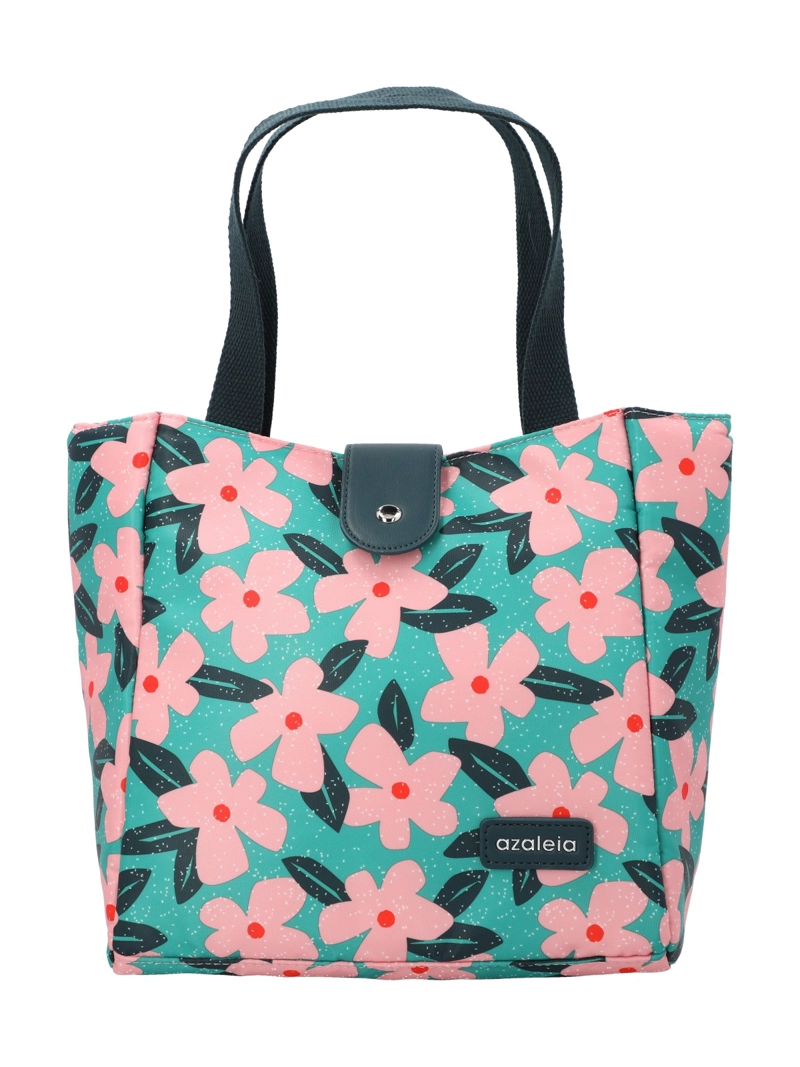 LONCHERA MUJER FLOWR LUNCHBOX TURQUESA AZALEIA - 1