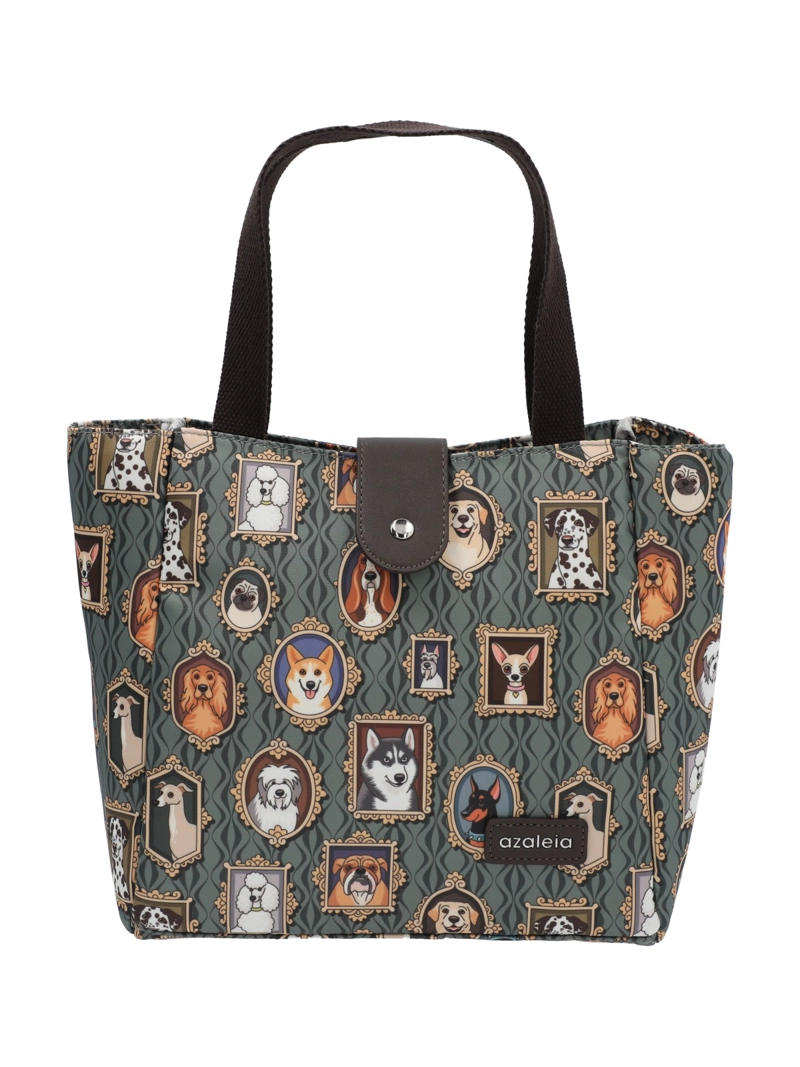 LONCHERA MUJER DOGS LUNCHBOX TAUPE AZALEIA - 1