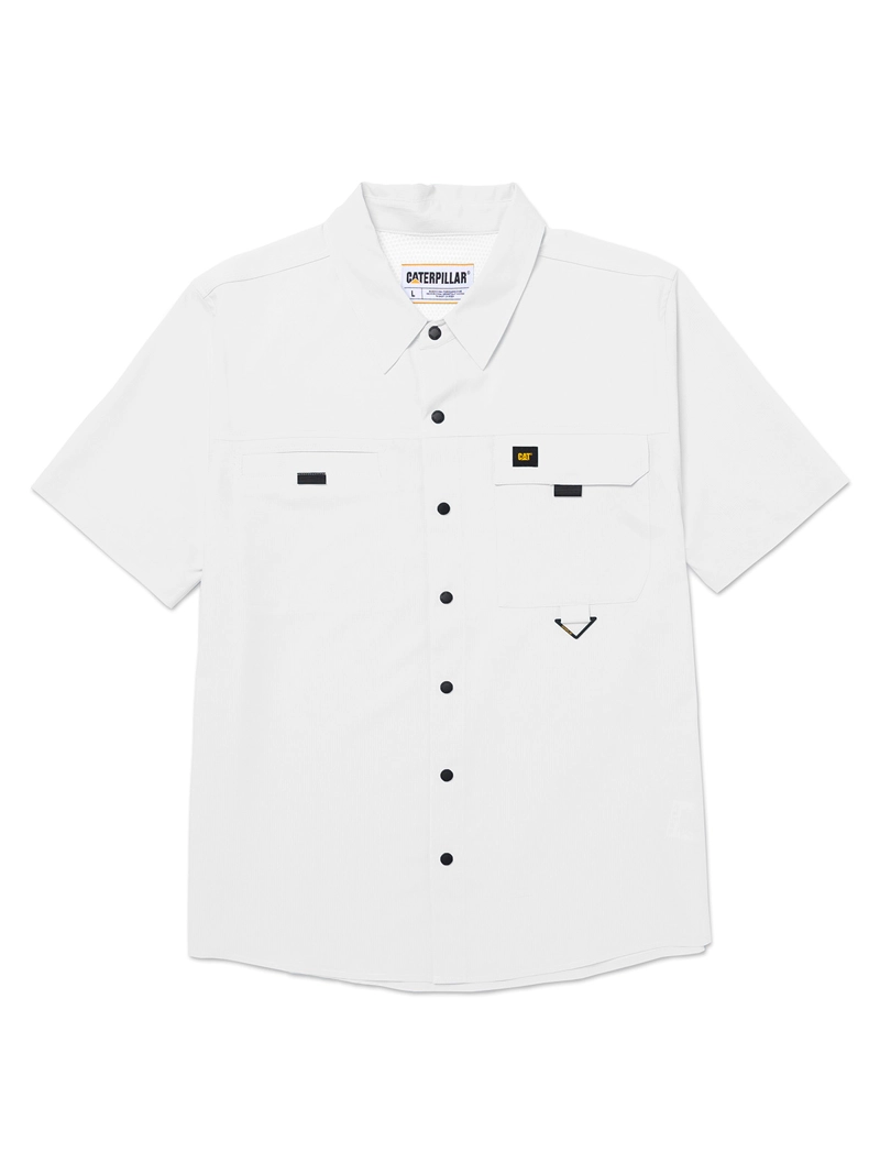 CAMISA MANGA CORTA HOMBRE LIGHTWEIGHT TECH UTI BLANCO CAT - 1