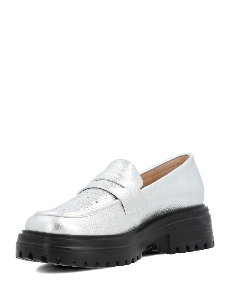 MOCASIN MUJER ENEAS PLATEADO HUSH PUPPIES - 5