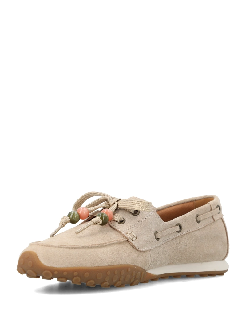 MOCASIN MUJER MOCARA BEIGE/CRUDO HUSH PUPPIES - 5