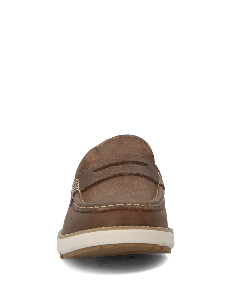 MOCASIN HOMBRE SCOTTY PENNY LOAFER CAFE  HUSH PUPPIES - 4