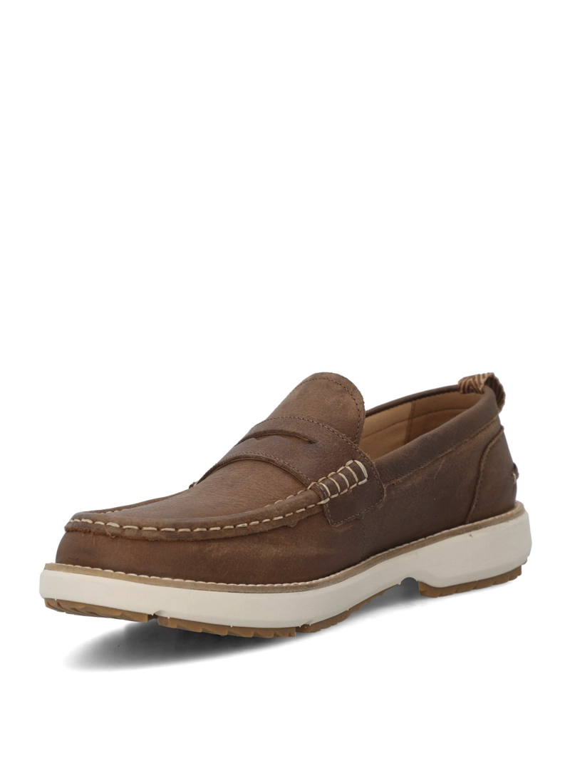 MOCASIN HOMBRE SCOTTY PENNY LOAFER CAFE  HUSH PUPPIES - 5