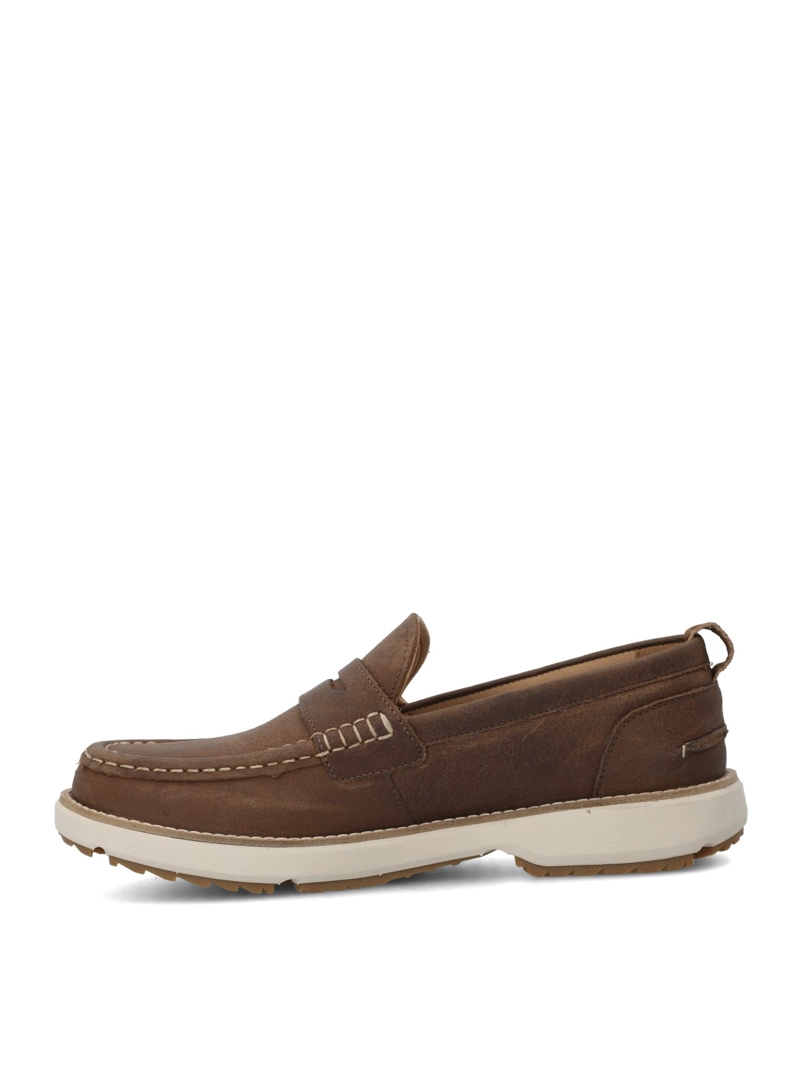 MOCASIN HOMBRE SCOTTY PENNY LOAFER CAFE  HUSH PUPPIES - 6
