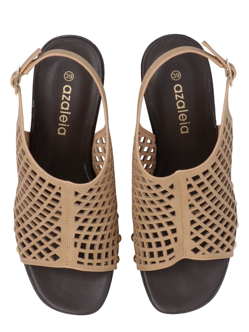 SANDALIA MUJER LAUREN BEIGE AZALEIA - 8