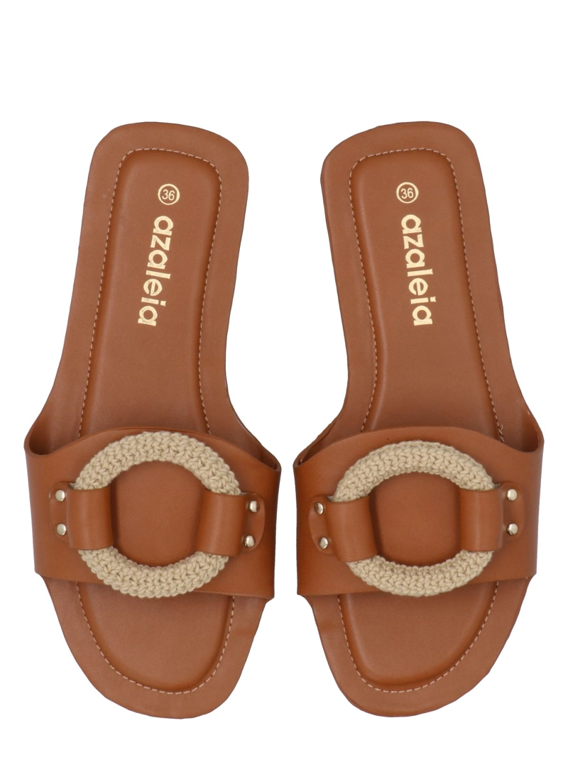 SANDALIA MUJER MARILYN COGNAC AZALEIA - 8