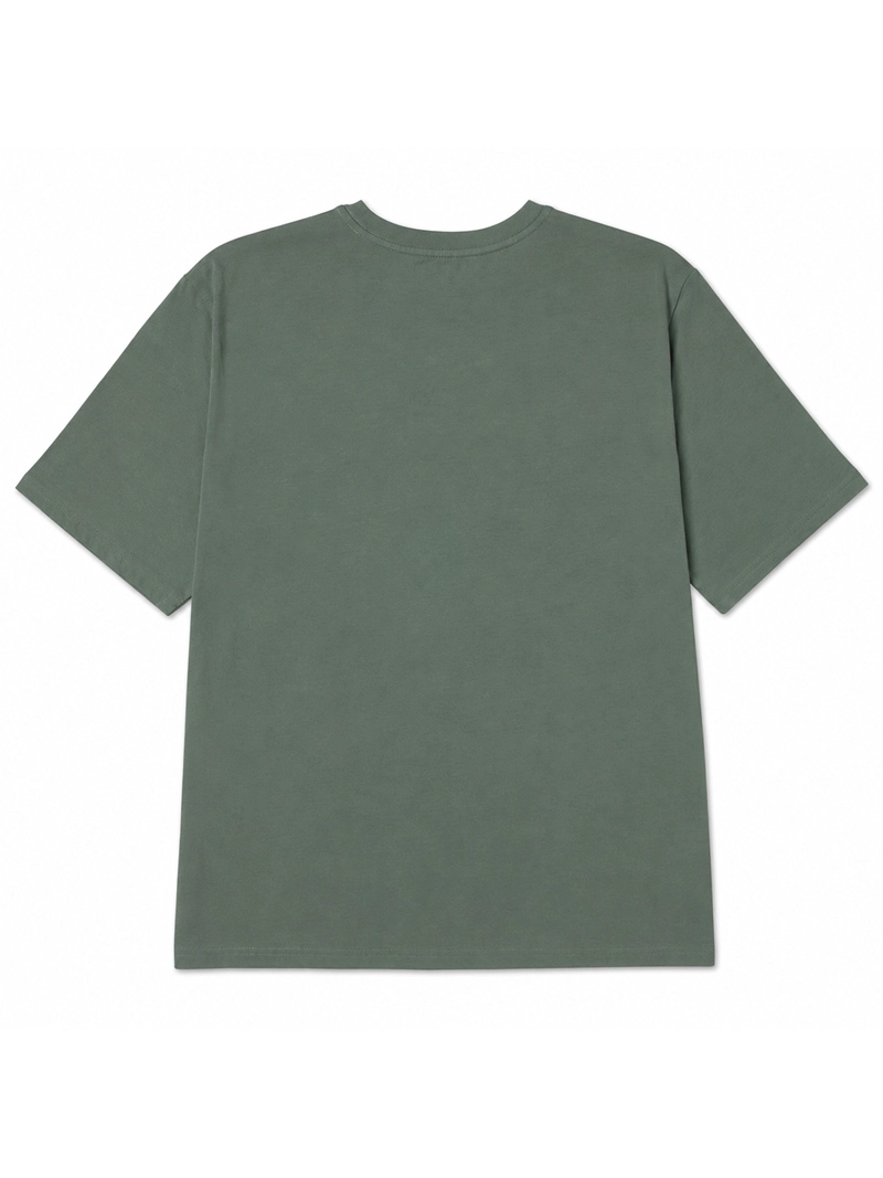 POLERA MANGA CORTA SOLID POCKET LABEL T HOMBRE VERDE CAT - 2