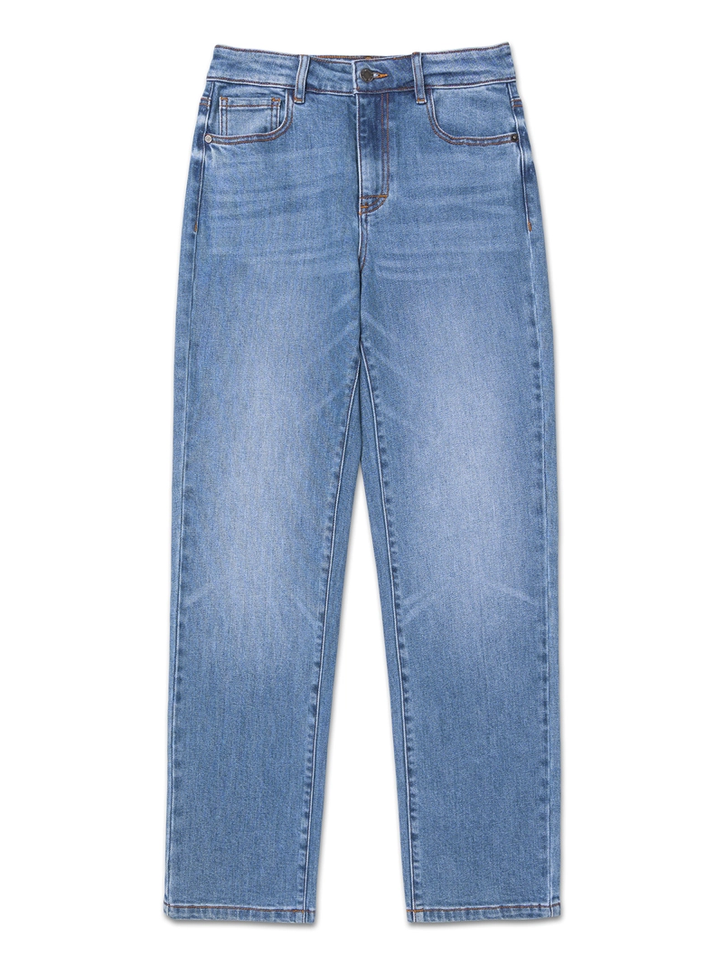 JEANS DENIM HIGH-RISE STRA MUJER CELESTE CAT - 1