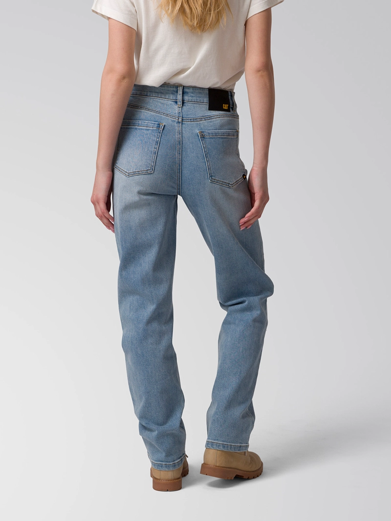 JEANS DENIM HIGH-RISE STRA MUJER CELESTE CAT - 5