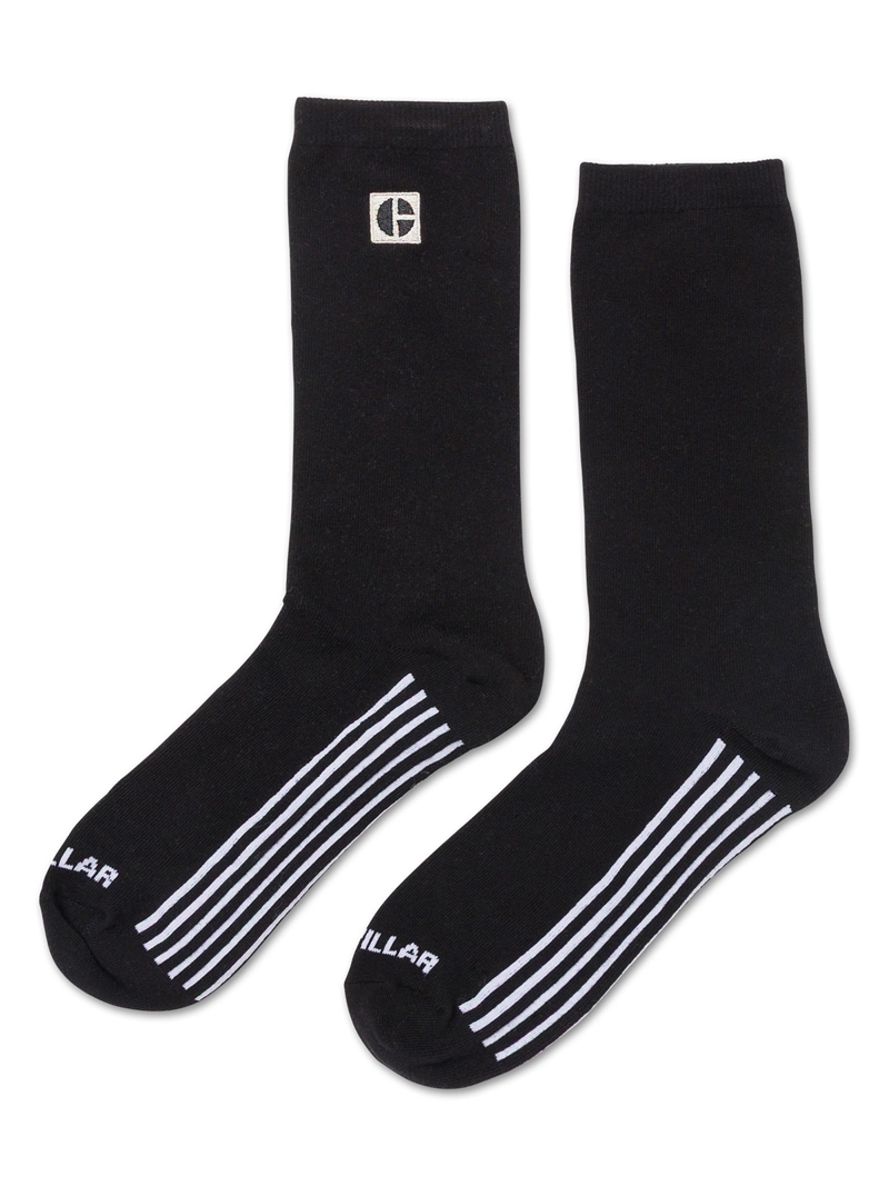 CALCETIN ALGODON HOMBRE AOP CREW SOCK NEGRO CAT - 1