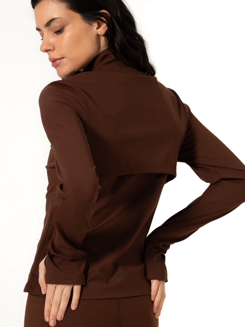 POLERON FULL ZIP REC CAFE  MUJER BSOUL - 2