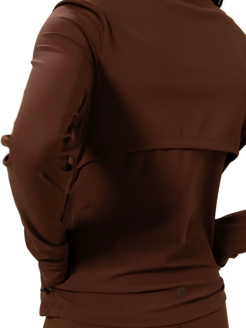 POLERON FULL ZIP REC CAFE  MUJER BSOUL - 5