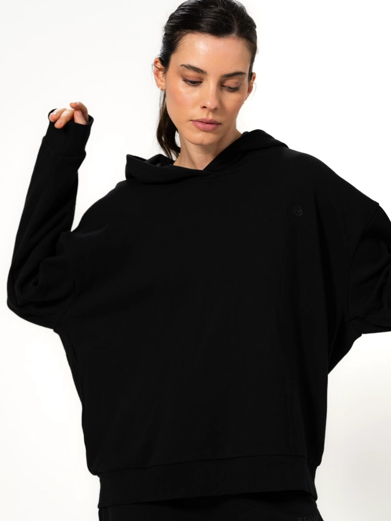 POLERON MUJER DAILY NEGRO BSOUL - 1