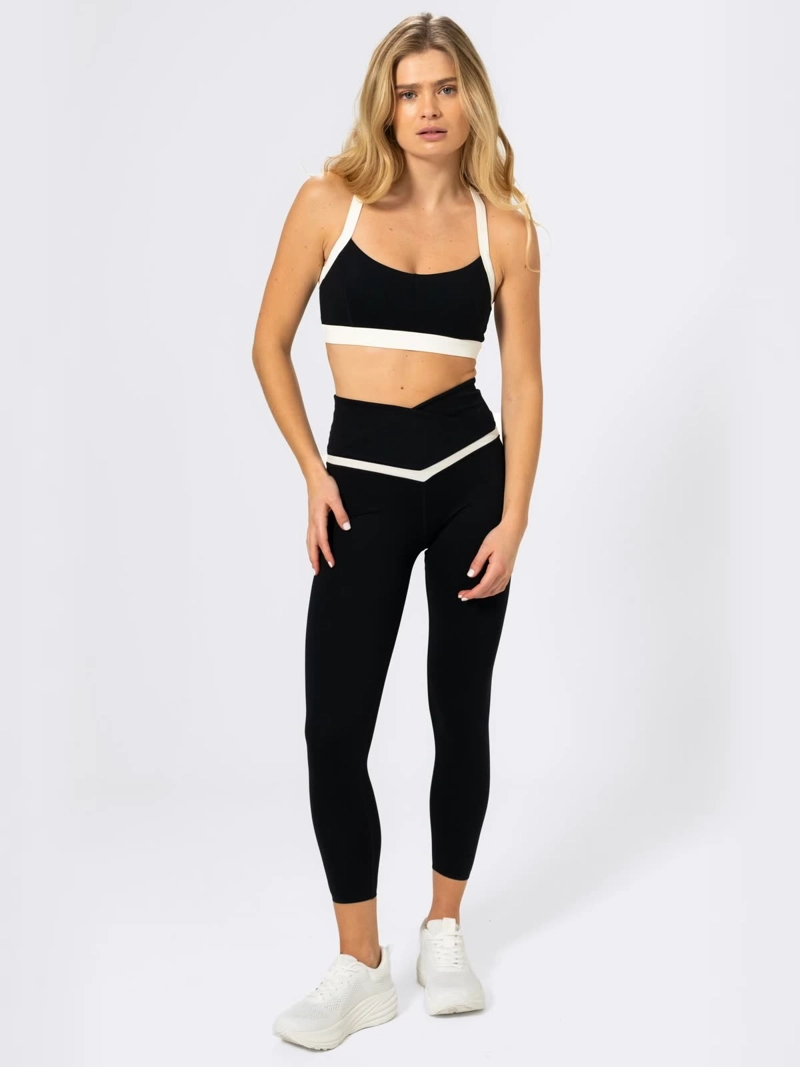 CALZA ANKLE BIANCA ALOE NEGRA MUJER BSOUL - 1