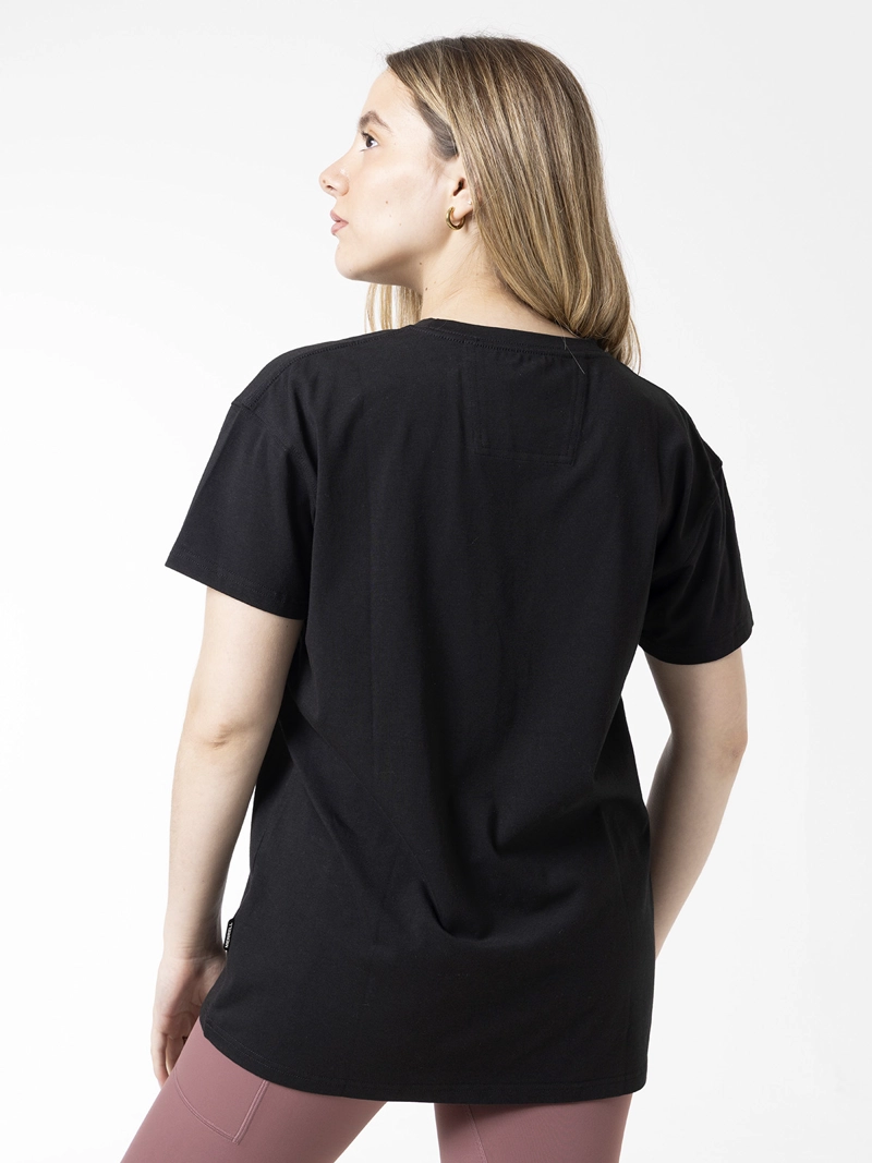 POLERA MANGA CORTA MUJER BIGPRINT BAMBOO NEGRO MERRELL - 2