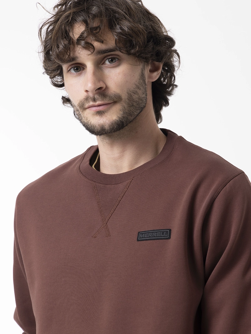 POLERON HOMBRE URBAN ESSENTIAL CREWNECK CAFE  MERRELL - 5