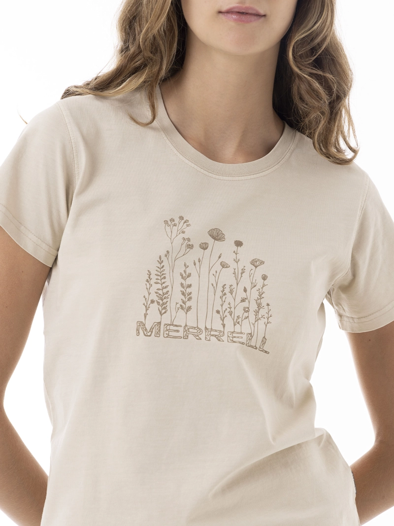 POLERA MANGA CORTA MUJER GRAPHIC BEIGE MERRELL - 2