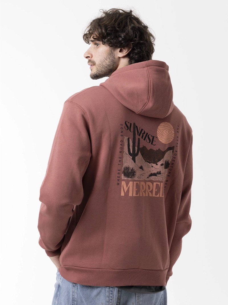 POLERON HOMBRE URBAN HOODIE ROJO MERRELL - 6