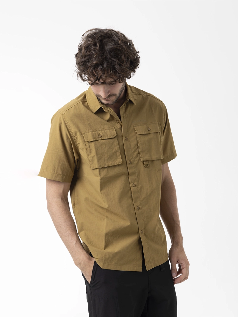 CAMISA MANGA CORTA HOMBRE SPF TECH MOSTAZA MERRELL S