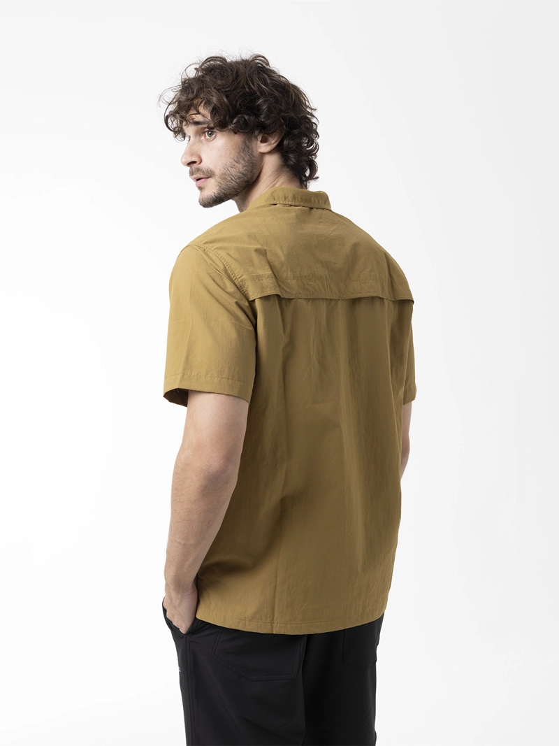 CAMISA MANGA CORTA HOMBRE SPF TECH MOSTAZA MERRELL - 5