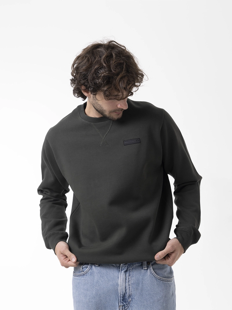 POLERON HOMBRE URBAN ESSENTIAL CREWNECK VERDE MERRELL - 1